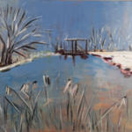 Acryl schilderij, Maya Wildevuur, Oude Schans, 2002